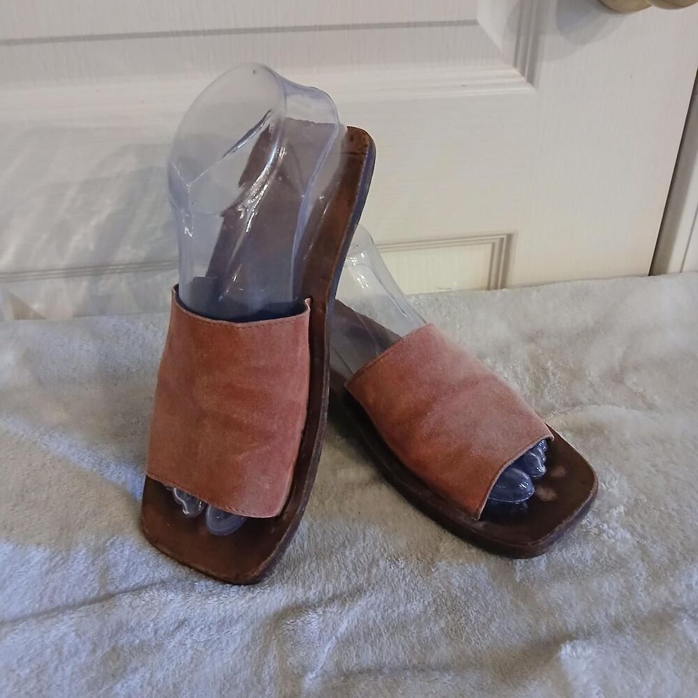 Jutta Neumann Handmade Leather Suede Sandals Slides Old Money Quiet Luxury
